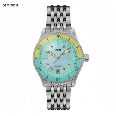 40mm Automatic Dive Watch with Tritium (GTLS) Index for Miyota 9015 Movement