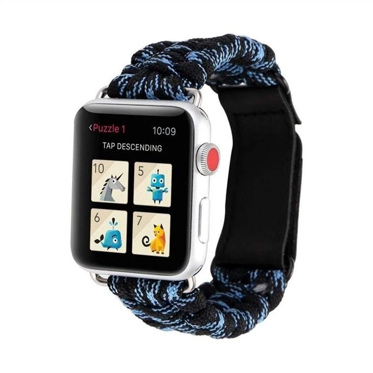 Suitable For Apple Iwatch6 5 4 Velcro Strap Seven Core Umbrella Rope IWatch Outdoor Emergency Strap